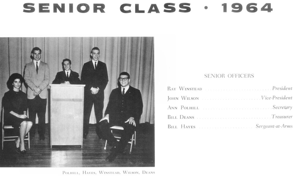 1964 Fike High School Ray Winstead, John Wilson, Ann Polhill, Bill Deans, Bill Hayes